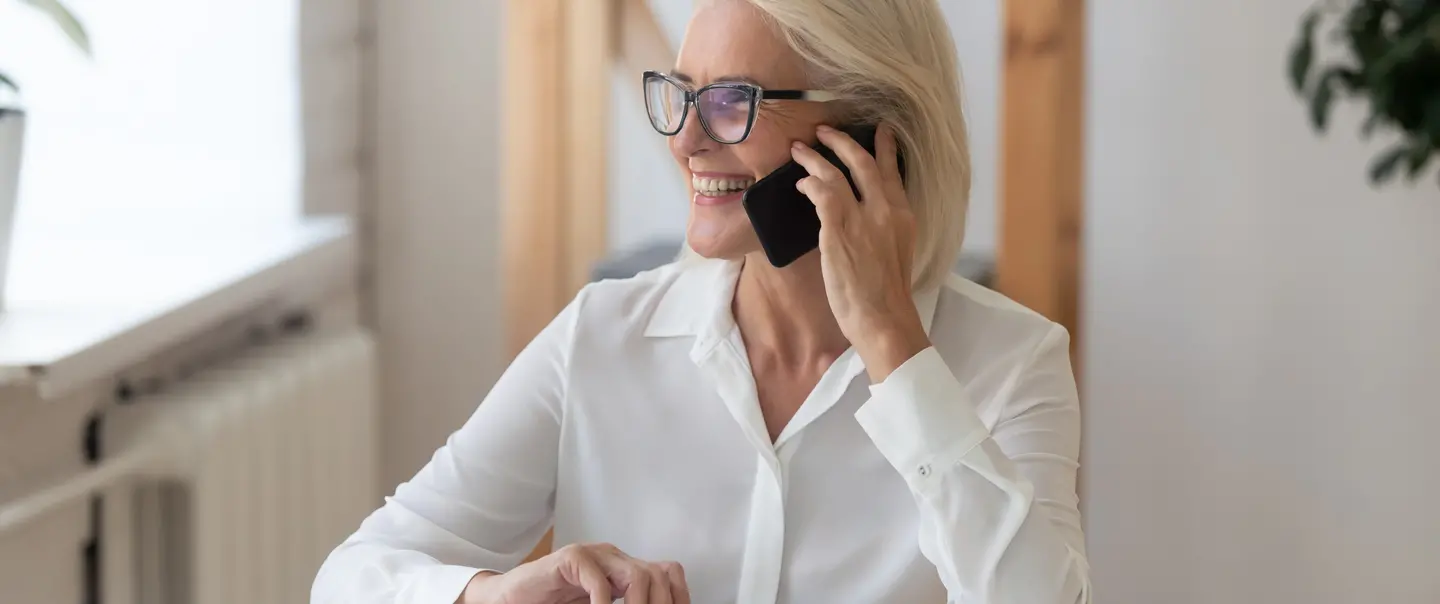 Woman on phone